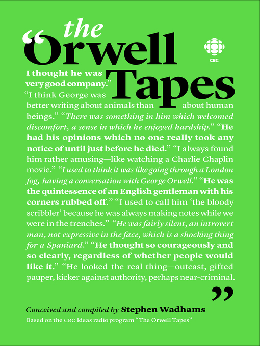 Title details for The Orwell Tapes by Stephen Wadhams - Available